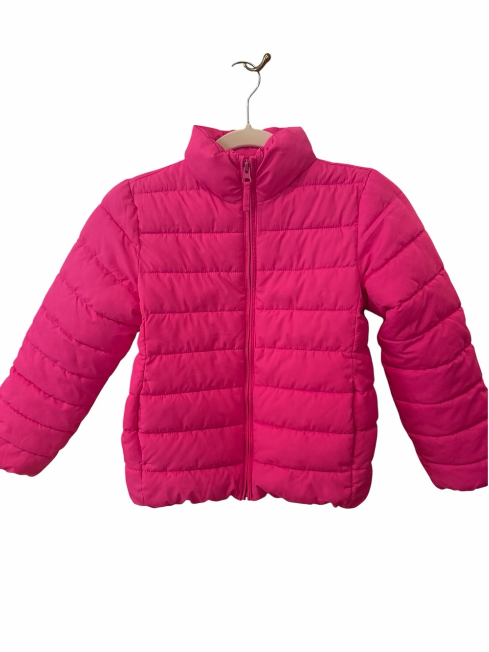 The Children’s Place Girls Medium Hot Pink Puffer Jacket Full Zip Coat